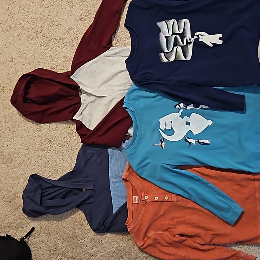 Boys 5T fall winter long sleeve shirts bundle / set / lot